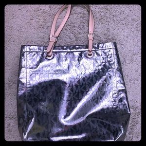 Silver Michael Kors purse large